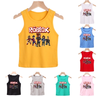 ภาพขนาดย่อของสินค้าเสื้อกล้ามผ้าฝ้ายพิมพ์ลายการ์ตูน Roblox แฟชั่นสําหรับเด็ก 90-140 เซนติเมตร 0-10 ปี