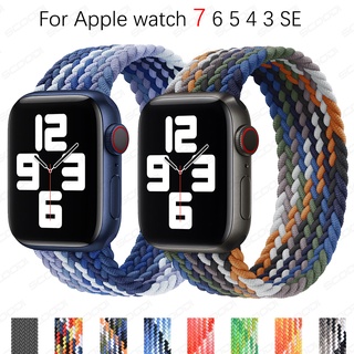 ภาพหน้าปกสินค้าสายนาฬิกาข้อมือไนล่อนสําหรับ Apple Watch Series 7 Se 6 5 4 3 2 1 Iwatch 45/41/44/40/42/38 มม. ที่เกี่ยวข้อง