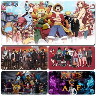 ✨💥💫แผ่นรองเมาส์ แผ่นรองเมาส์ขนาดใหญ่ 90x40 ซม. ลายAnime ลายการ์ตูน One Piece ace / Gaming Mouse Pad