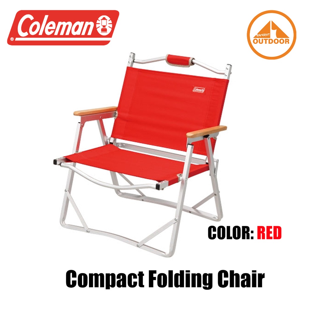 ภาพหน้าปกสินค้าColeman COMPACT FOLDING CHAIR RED