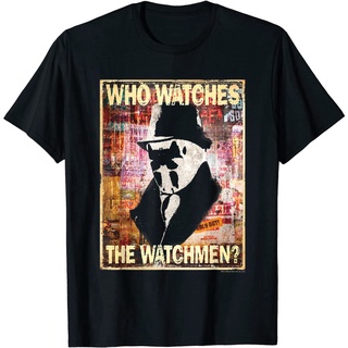 เสื้อยืดผ้าฝ้ายพิมพ์ลาย ไอเทมเด็ด!!เสื้อยืด พิมพ์ลาย Rorschach Watchmen Who Watches แฟชั่นสําหรับครอบครัว และผู้ใหญ่