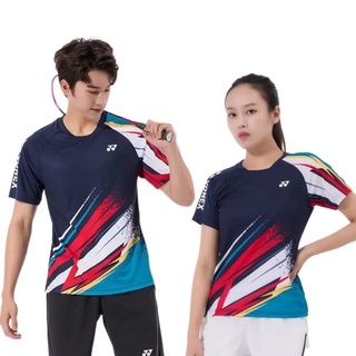 ใหม่ Yonex เสื้อยืดลําลอง แขนสั้น ลายแบดมินตัน สําหรับผู้ชาย และผู้หญิง เหมาะกับการแข่งขัน 2022