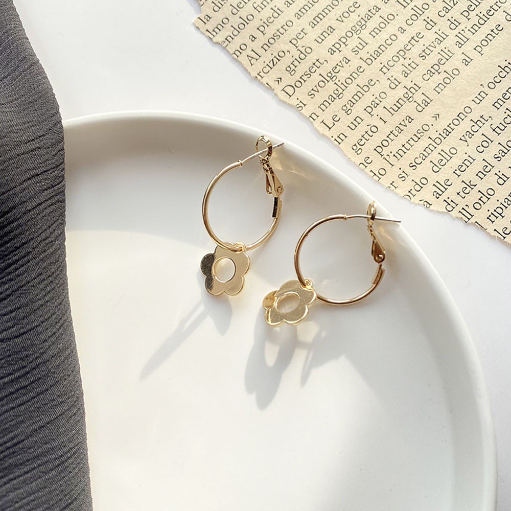 bliss-women-girls-round-earrings-daily-fashion-jewelry-hoop-earrings-flower-french-gold-color-elegant-metal-simplicity-ear-studs-multicolor