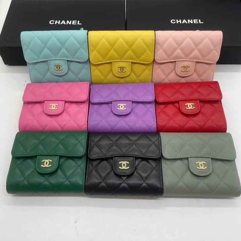 chanel-wallet-grade-original-size11-5cmหนังแท้คุณภาพดีฟูลายสวยตรงตามต้นฉบับเลยค่ะ-มีมาเพิ่มหลายสีเลยค่ะ