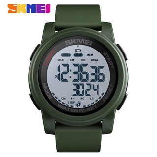 SKMEI Sport Watch Men Digital Watch Calorie 5Bar Waterproof Week Display Silicone Strap Digital Watches relogio