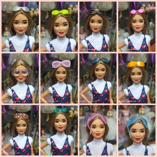 Set 7 แว่นตาบาร์บี้ เครื่องประดับบาร์บี้ Barbie Accessories มือสอง