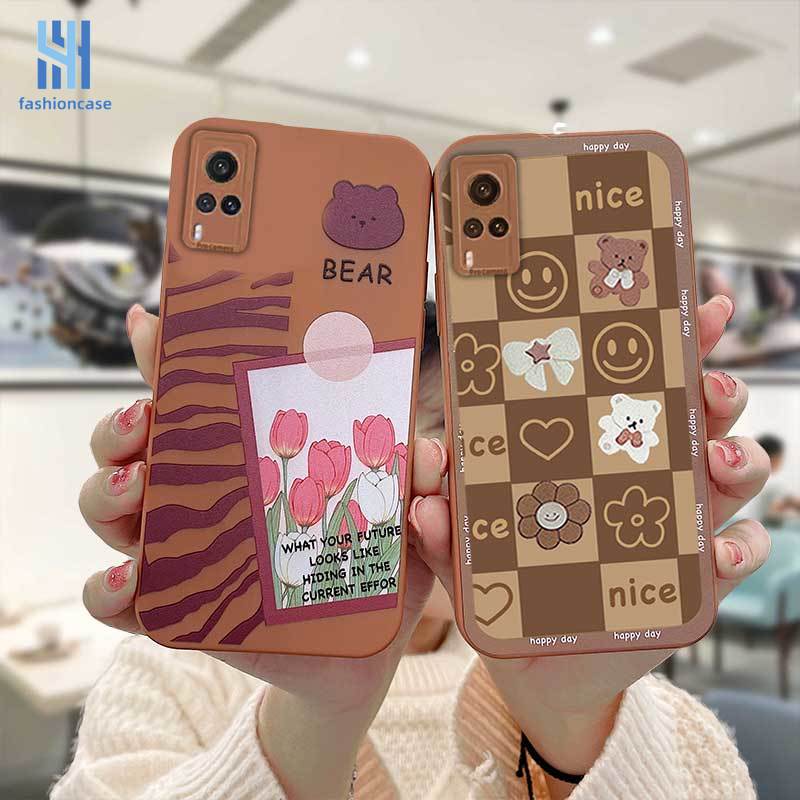 แบบนิ่ม-เคส-samsung-a52-a32-a12-a51-a03s-a10s-a50-a20s-j7-prime-a02s-a20-a72-a50s-a10-a30s-a52s-a30-m12-m10-m01s-a54-a15-a16-a9-a5-y12-y20-a12-เคสลายการ์ตูนหมี-ช็อคโกแลต-หัวใจ-เคสสําหรับ-เคสโทรศัพท์มื