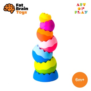ของเล่นเสริมพัฒนาการสำหรับอายุ 6 เดือนขึ้นไป - Tobbles Neo - ของเล่น Stacking toy ดีไซน์โมเดิร์น จาก Fat Brain Toys
