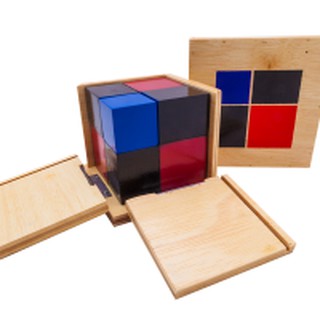 0332 ลูกบาศก์ ไบนอเมียล (กล่องสองมิติ), ของเล่นไม้, ของเล่นเสริมพัฒนาการ, ของเล่นเด็ก, สื่อการสอน