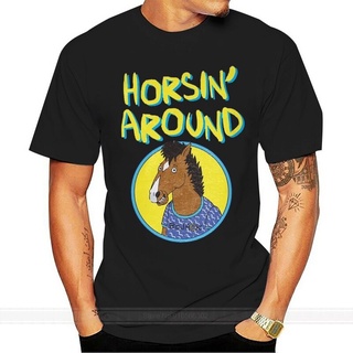 เสื้อยืด CUC BOJACK THE HORSEMAN SERIE TV ภาพยนตร์ FAMOUS HORSE Men แบรนด์พิมพ์เสื้อยืดผ้าฝ้าย  da2เสื้อยืด