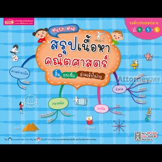 Math Map สรุปเนื้อหาคณิตศาสตร์ สั้น กระชับ อ่านเข้าใจง่าย ระดับประถมปลาย ป.4-5-6