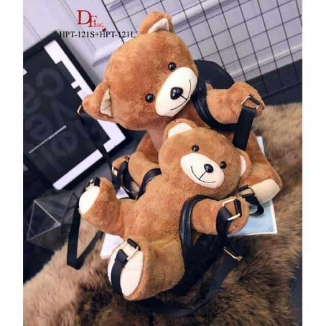 กระเป๋าเป้ตุ๊กตานำเข้าสไตส์-moschino-plush-teddy-bear-backpack
