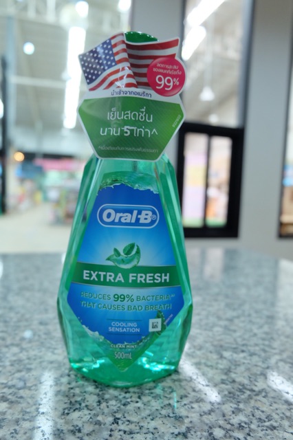 oral-b-ออรัลบี-น้ำยาบ้วนปากลมหายใจหอมสดชื่นนาน-5-เท่า-mouthwash-500ml