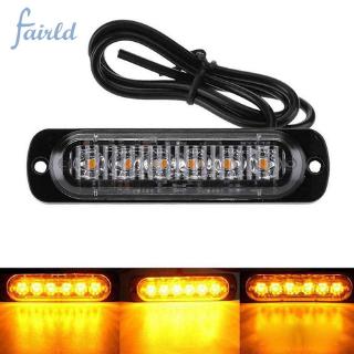 DC 12V-24V 18W Yellow Truck Strobe Lamps Bulbs Luminous Plastic Black Housing Transparent Lens Parts LED Flash Light