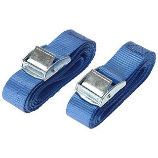 2 Pcs x CAM BUCKLE STRAP 25mmx2.5m สายเบลรัดของ สายเบลท์รัดของ เบลรัดของPolyester Loading 200kgขนาด 25mm ยาว 2.5 ม.T0701