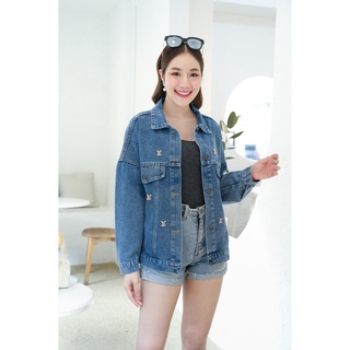 Jacket เสื้อคลุมยีนส์ แจ็คเก็ตยีนส์เกาหลี เสื้อยีนส์เกาหลีผ้าคอตตอนใส่สบาย รุ่น1022