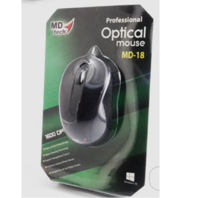 ภาพหน้าปกสินค้าMDtech Profession optical mouse MD-18