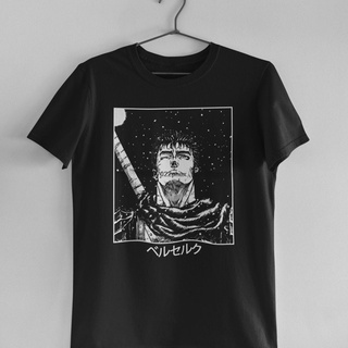 เสื้อยืด ผ้าฝ้าย 100% พิมพ์ลายการ์ตูนอนิเมะ Guts LHZYสามารถปรับแต่งได้