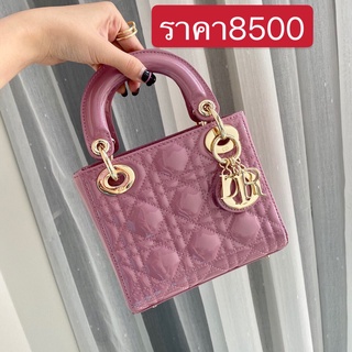 พรี Christian Dior กระเป๋าสะพายกระเป๋าสะพายข้าง กระเป๋าแฟชั่นหนังแท้ size17cm