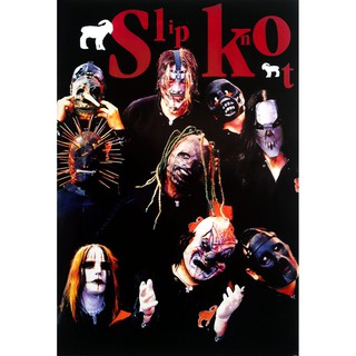 โปสเตอร์ รูปถ่าย วง ดนตรี ร็อก เฮฟวีเมทัล สลิปน็อต Slipknot 1965 POSTER 21”x31” American Rock Punk Heavy Metal v6