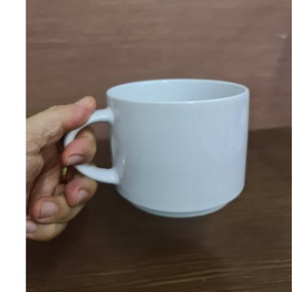แก้วกาแฟขนาดใหญ่ 4 นิ้ว แก้วกระเบื้อง สำหรับชงกาแฟ ชงเครื่องดื่มร้อน เข้าไมโครเวฟได้