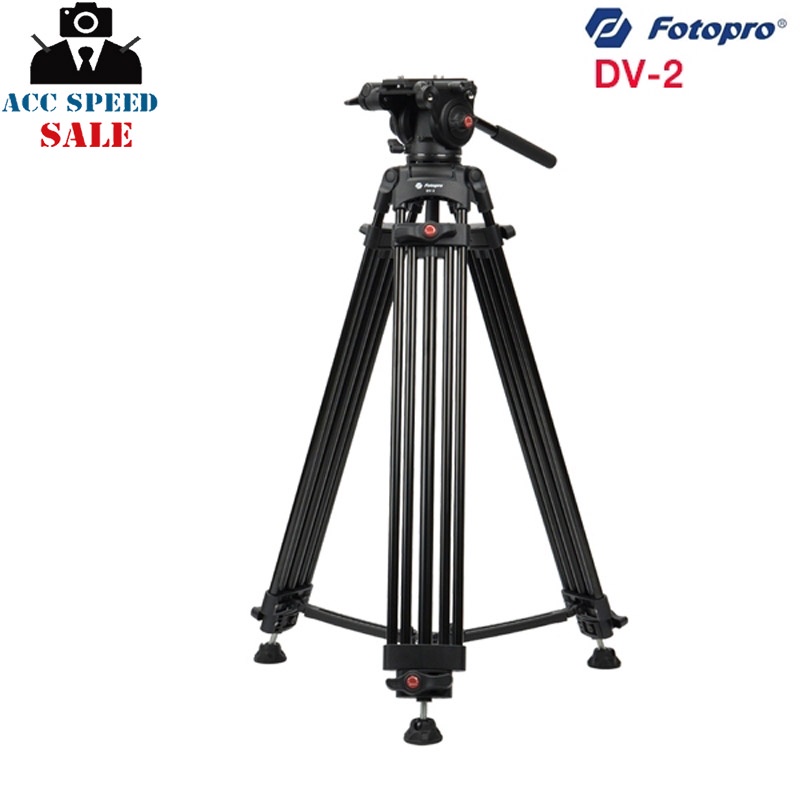 fotopro-dv2-tripod-kit-ขาตั้งวีดีโอ-รับน้ำหนัก-8-กก