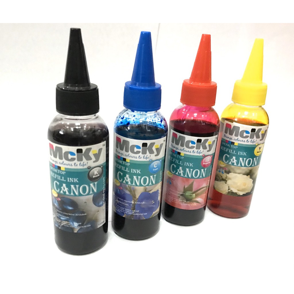 หมึกเติม-canon-inkjet-100ml-ขวดกลมใส