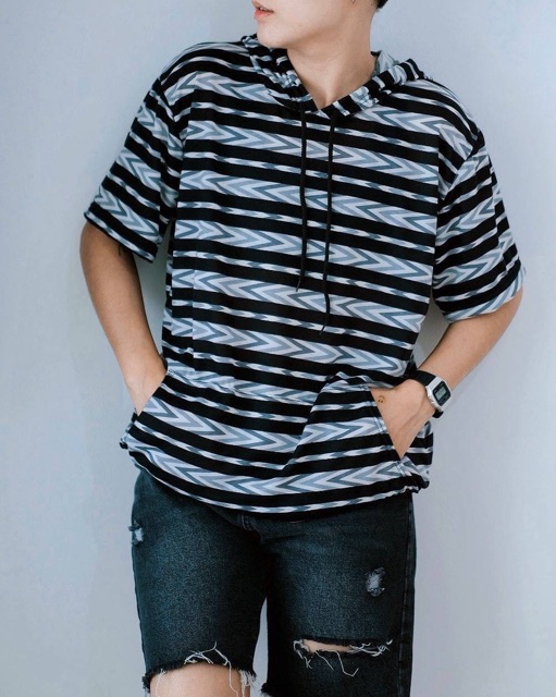 เสื้อฮู้ดแขนสั้น-ใส่สบาย-ทรงสวย