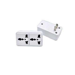 โปรโมชั่น : ปลั๊กแปลง 2 ขาแบน ปลั๊กต่อ 2300 W 10A  บ้านแบบเก่า  A02