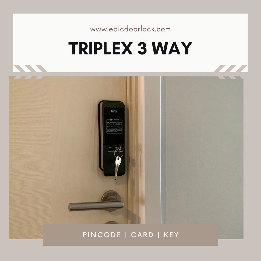 epic-door-lock-รุ่น-triplex-3-way-กลอนดิจิตอล-พร้อมบริการติดตั้งฟรี-ในเขตกทม