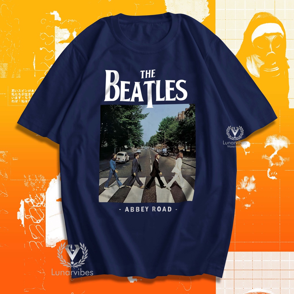 เสื้อยืด-พิมพ์ลาย-the-beatles-abbey-road-band-metal-rock-music-shirt-lunar-distro-สําหรับผู้ชาย-a376