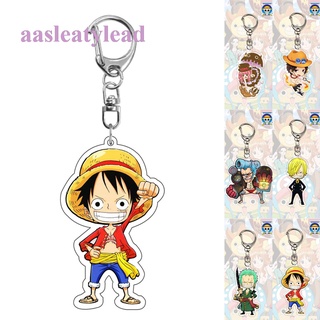 Aasleaty ใหม่ พวงกุญแจ ลายการ์ตูนอนิเมะ One Piece Luffy Zoro Sanji คลาสสิก ของขวัญ สําหรับเก็บสะสม