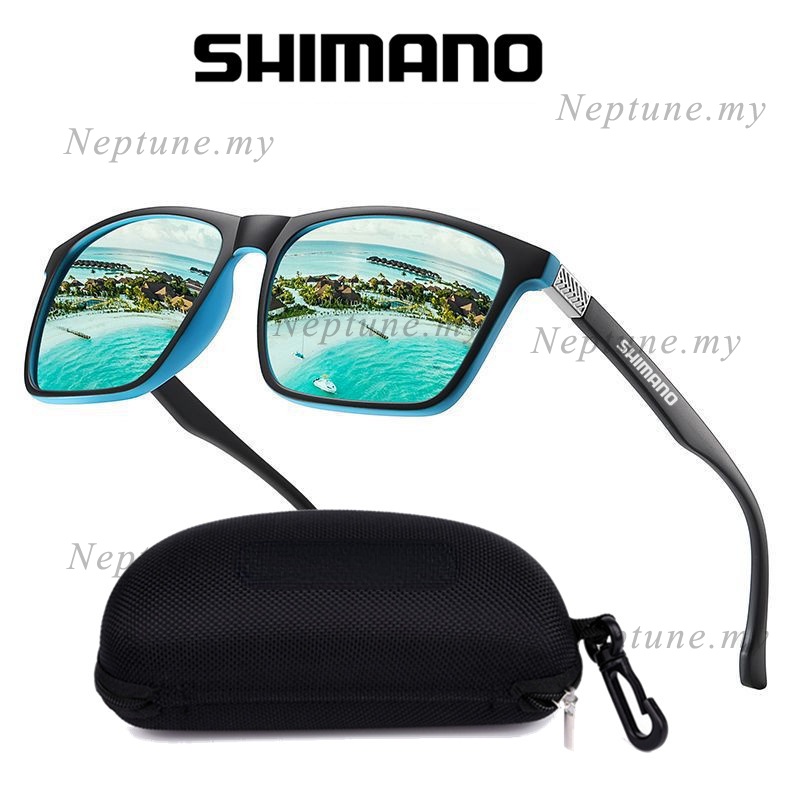 shimano-แว่นตากันแดด-เลนส์โพลาไรซ์-ป้องกันรังสีอัลตราไวโอเลต-สไตล์คลาสสิก-เหมาะกับการขับขี่-ตกปลา-กีฬากลางแจ้ง-สําหรับผู้ชาย