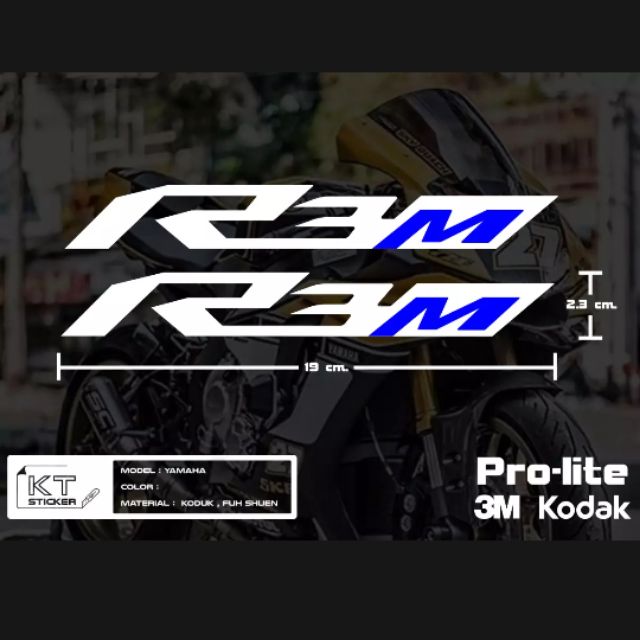 Sticker R3M สติ๊กเกอร์สท้อนแสง | Shopee Thailand