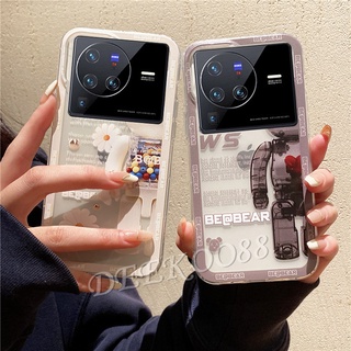 เคสโทรศัพท์มือถือแบบนิ่ม VIVO X80 X70 Pro 5G Phone Casing Lovely Cartoon Bears Back Cover Handphone Case Transparent Shockproof TPU Softcase VIVOX80 X80Pro VIVOX80Pro