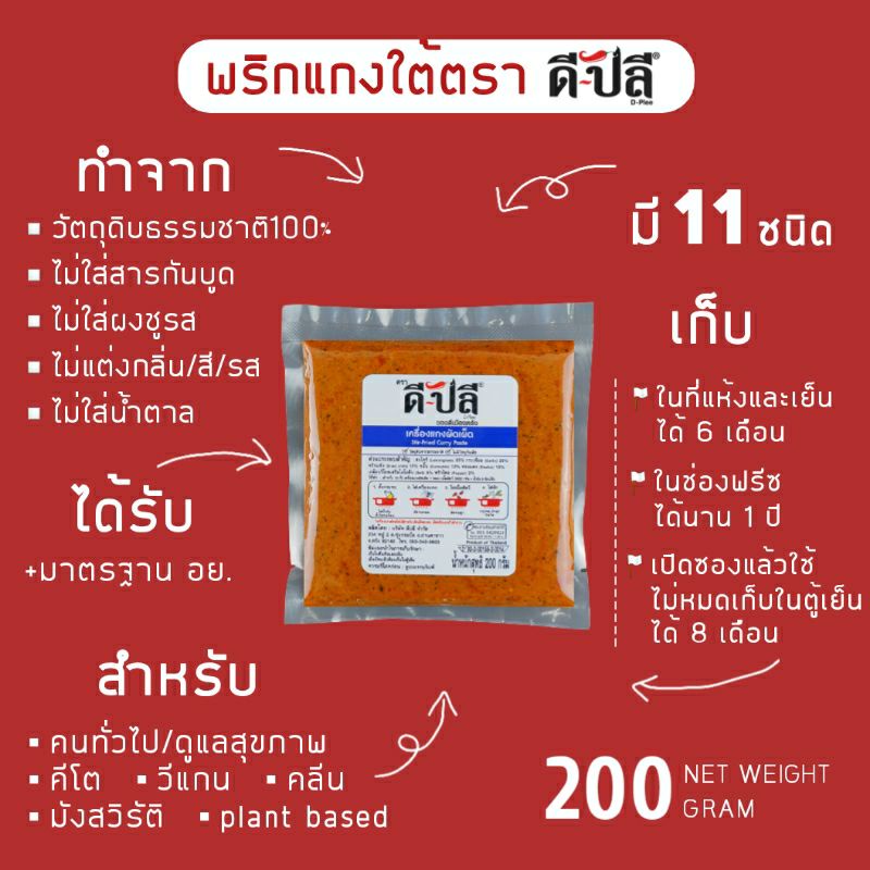 ภาพหน้าปกสินค้าดีปลี เครื่องแกง พริกแกงใต้ พริกแกง เครื่องแกงใต้  200g พริกแกงคีโต เครื่องแกงคีโต keto พริกแกงคลีน จากร้าน dplee2560 บน Shopee