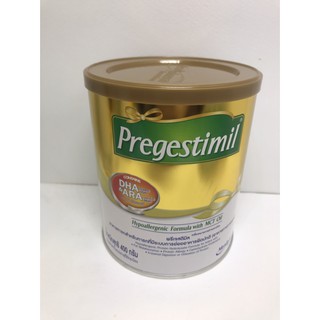 สินค้า Pregestimil พรีเจสติมิล สูตรสำหรับทารกที่มีระบบการย่อยผิดปกติ ขนาด 400 กรัม ( 1 กระป๋อง )