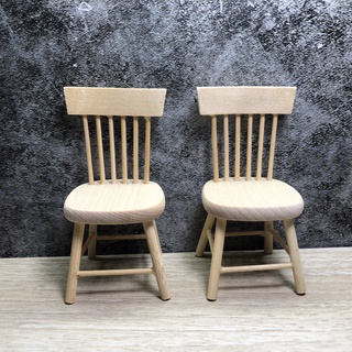 ภาพหน้าปกสินค้า[Dollhouse  Mini Furniture] 01 เก้าอี้ไม้จิ๋ว เก้าอี้จิ๋ว สำหรับตกแต่งบ้านตุ๊กตา #ของจิ๋ว #miniature ซึ่งคุณอาจชอบราคาและรีวิวของสินค้านี้