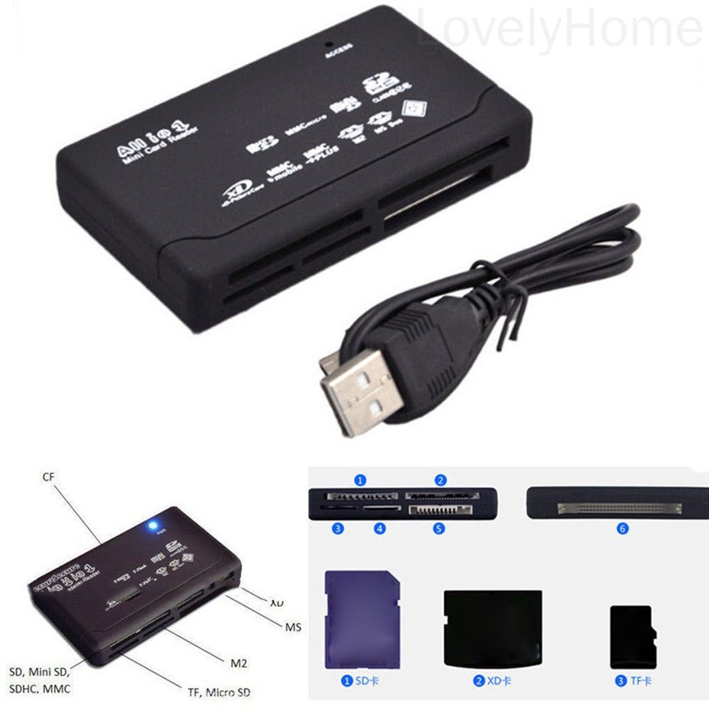 อะแดปเตอร์การ์ดรีดเดอร์-usb-2-0-sd-cf-sd-mini-sd-sdhc-mmc-ms-xd-อุปกรณ์อ่านหนังสือน่ารัก