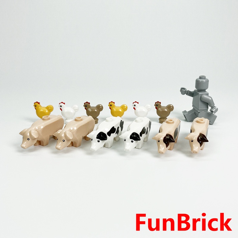 funbrick-ของเล่นตัวต่อเลโก้-รูปนกนางนวล-ไก่-เป็ด-นกนางนวล-เพนกวิน-นกนางนวล-ขนาดเล็ก-สําหรับสัตว์เลี้ยง