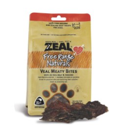 zeal-veal-meaty-bites-125g-เนื้อลูกวัวนิวซีแลนด์-อาหารหมา-ขนมหมา-อาหารสุนัข-สินค้าสุนัข