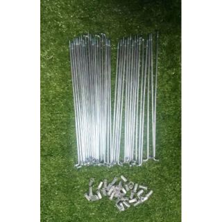 สินค้า ซี่ลวด เหล็กซิงค์ จักรยาน/มอเตอร์ไซค์ ขนาด #10G x 193, 195, 206, 245 และ 266mm พร้อมหัวซี่ลวด (1 ชุดมี 36 เส้น)