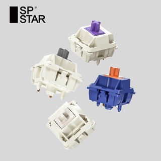 Sp-Star Switch สวิทช์คีย์บอร์ด 5 Pins Clicky Switchs 67 กรัมสีม่วงสีเทาสําหรับคีย์บอร์ด Diy