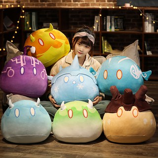 Genshin Impact Slime Traveler Mondstadt หมอนตุ๊กตาของเล่นตุ๊กตาของขวัญคริสต์มาสและปีใหม่จัดส่ง 24 ชั่วโมงต่อวัน