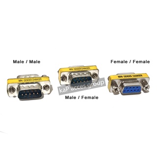 ภาพหน้าปกสินค้าDB9 RS232 หัวแปลง หัวต่อ 9 pin  converter ซีเรียล เมีย/เมีย, ผู้/เมีย, ผู้/ผู้  DSub Adapter (1ตัว) ที่เกี่ยวข้อง