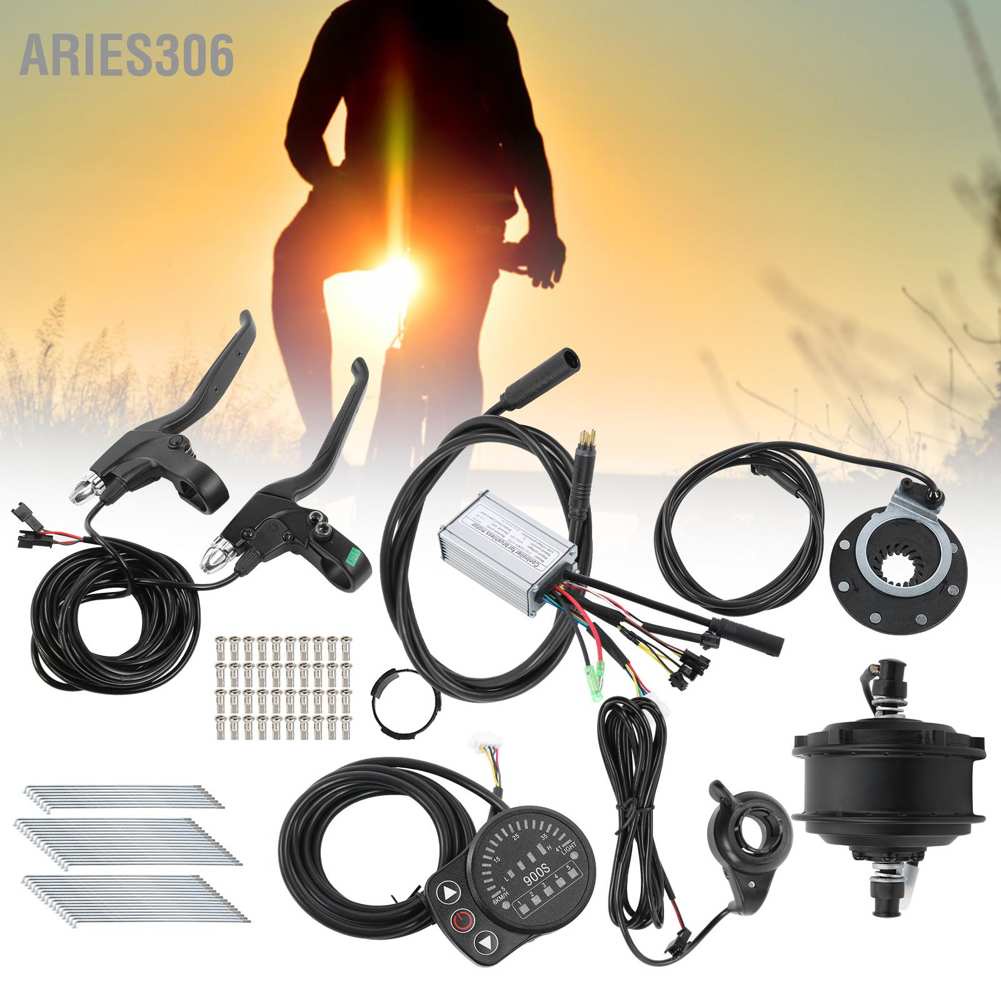 aries306-ชุดแปลงฮับมอเตอร์จักรยานไฟฟ้า-48v-250w-พร้อมจอแสดงผล-kt-900s-สําหรับล้อ-26-นิ้ว