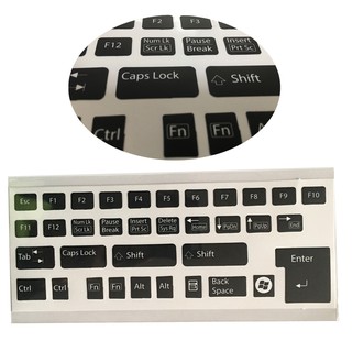 ภาพหน้าปกสินค้าสติ๊กเกอร์คีย์บอร์ด Sticker keyboard ปุ่มฟังชั่นต่างๆบนคีย์บอร์ด ซึ่งคุณอาจชอบสินค้านี้