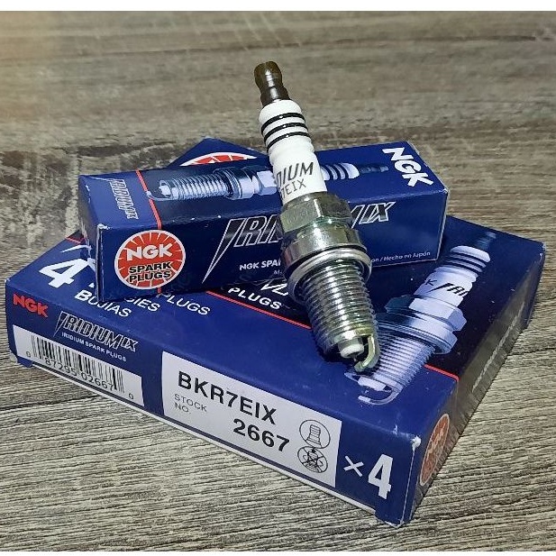 NGK BKR7EIX 2667 Iridium Power Spark Plug(4หัว) Made in Japan | Shopee ...