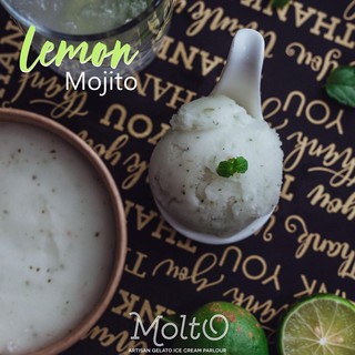 สินค้า Lemon Mojito (ไอศกรีม เลม่อน โมฮิโต 1 ถ้วย 16 oz.) - Molto premium Gelato