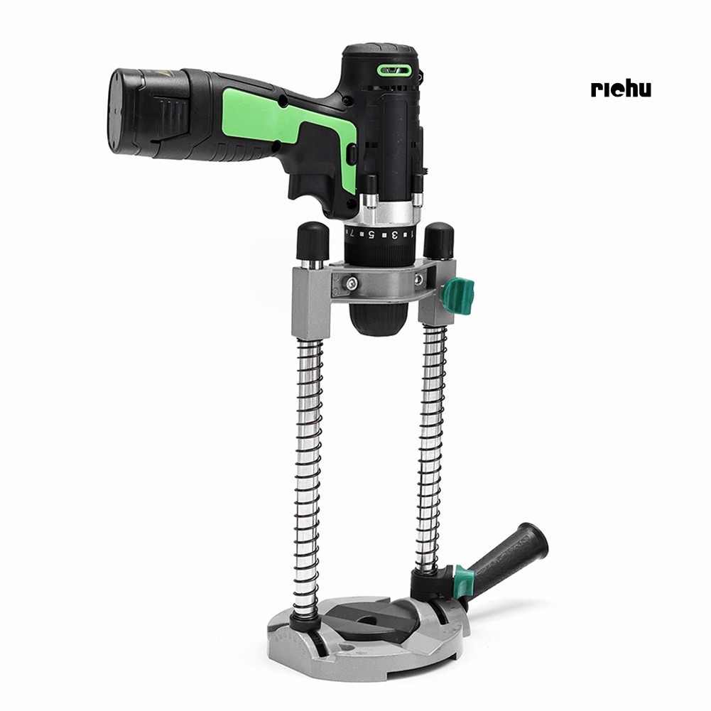 ฮาร์ดแวร์ Adjustable Angle Drill Jig Holder Guide Stand Positioning